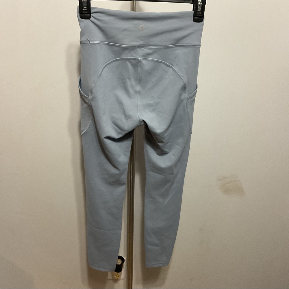 Lululemon Light Blue Leggings Size 4 - Picture 7 of 8
